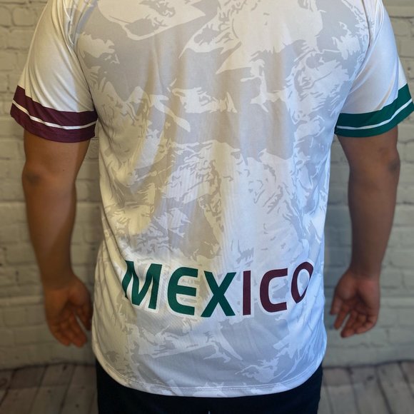 Black Friday sales!!!White Mexico Mens Soccer Jersey Playera de Futbol - Picture 2 of 2